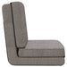 Scaun de podea pliabil, gri deschis, material textil - WALTI WALTI