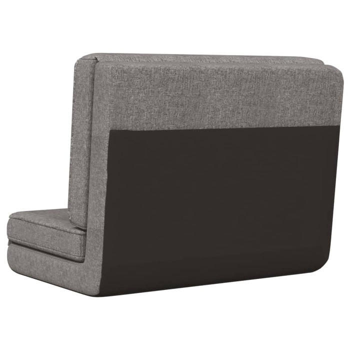 Scaun de podea pliabil, gri deschis, material textil - WALTI WALTI
