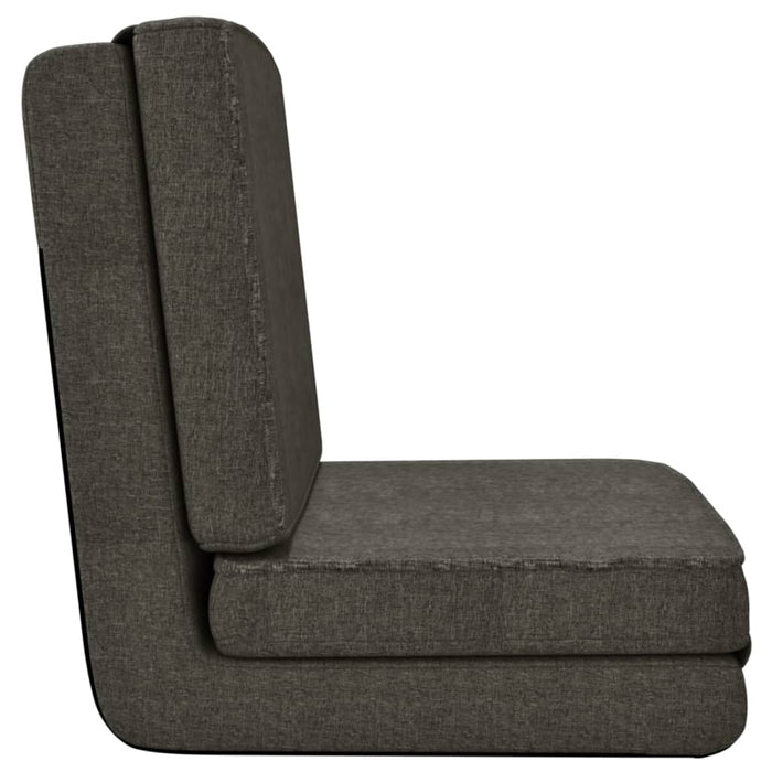 Scaun pliabil de podea, gri închis, textil WALTI