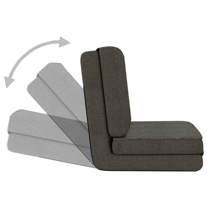 Scaun pliabil de podea, gri închis, textil WALTI