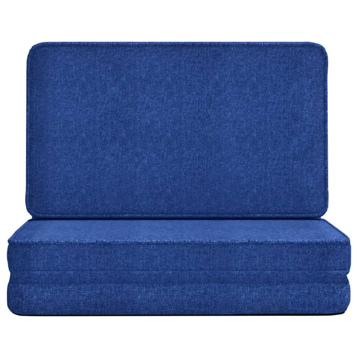 Scaun de podea pliabil, albastru, material textil WALTI