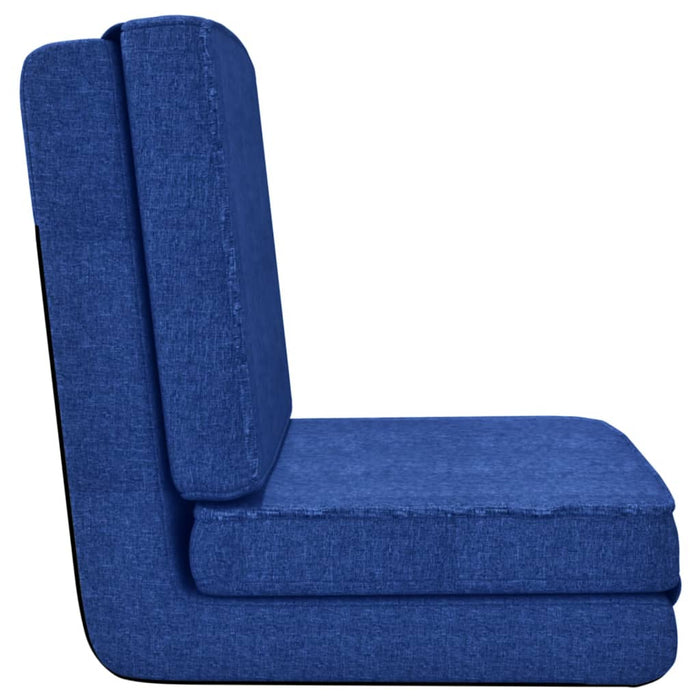 Scaun de podea pliabil, albastru, material textil WALTI