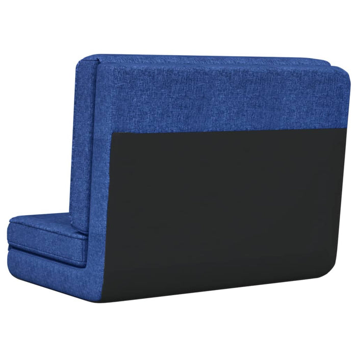 Scaun de podea pliabil, albastru, material textil WALTI