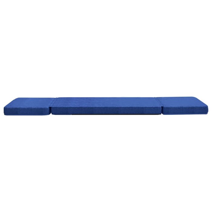 Scaun de podea pliabil, albastru, material textil WALTI