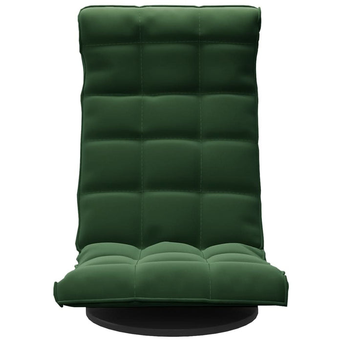Scaun de podea pivotant, verde închis, catifea - WALTI WALTI