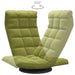 Scaun de podea pivotant, verde deschis, catifea - WALTI WALTI