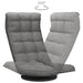 Scaun de podea pivotant, gri deschis, material textil - WALTI WALTI