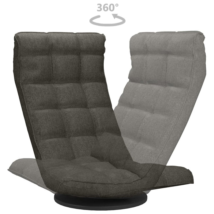 Scaun de podea pivotant, gri închis, material textil - WALTI WALTI