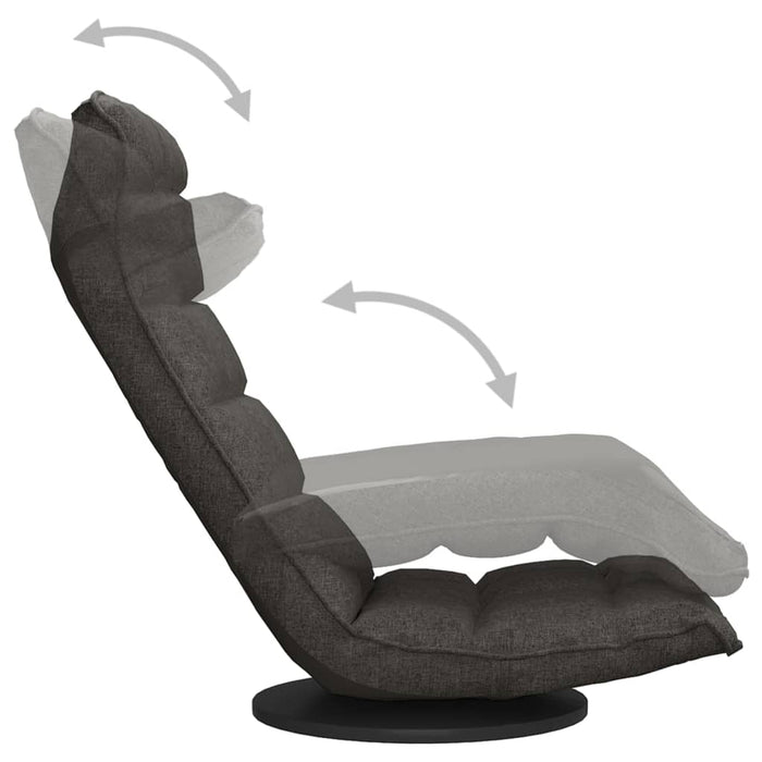 Scaun de podea pivotant, gri închis, material textil - WALTI WALTI