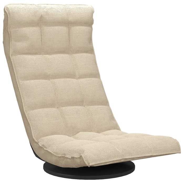 Scaun de podea pivotant, crem, material textil - WALTI WALTI