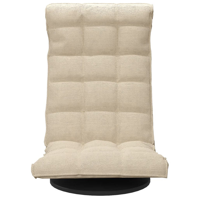 Scaun de podea pivotant, crem, material textil - WALTI WALTI