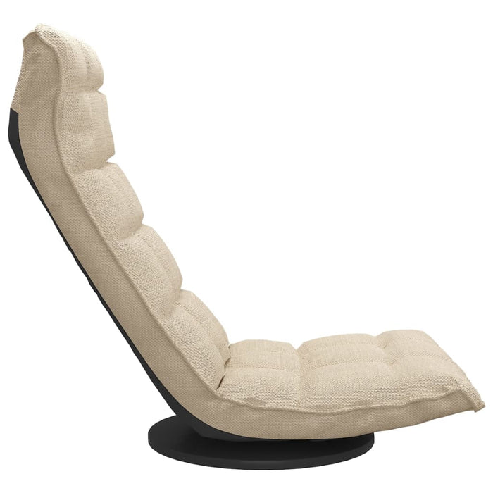 Scaun de podea pivotant, crem, material textil - WALTI WALTI