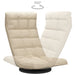 Scaun de podea pivotant, crem, material textil - WALTI WALTI