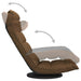 Scaun de podea pivotant, maro, material textil - WALTI WALTI