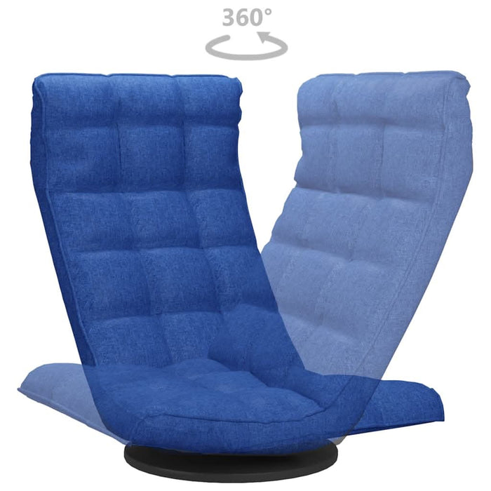 Scaun de podea pivotant, albastru, material textil - WALTI WALTI