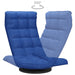 Scaun de podea pivotant, albastru, material textil - WALTI WALTI