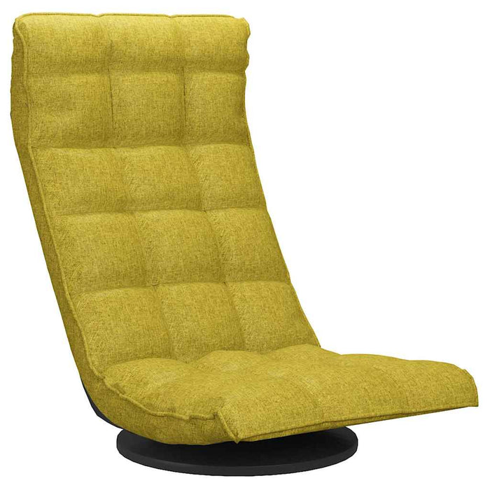 Scaun de podea pivotant, verde, material textil WALTI