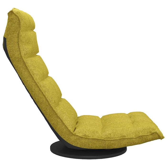 Scaun de podea pivotant, verde, material textil WALTI