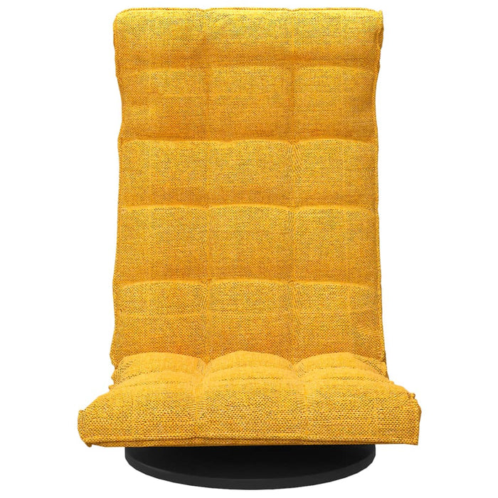 Scaun de podea pivotant, galben muștar, material textil - WALTI WALTI