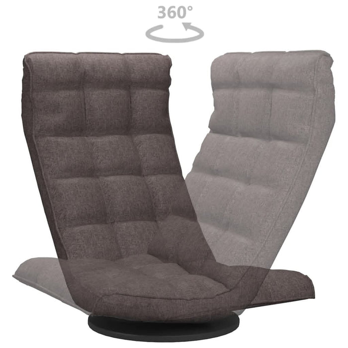 Scaun de podea pivotant, gri taupe, material textil - WALTI WALTI