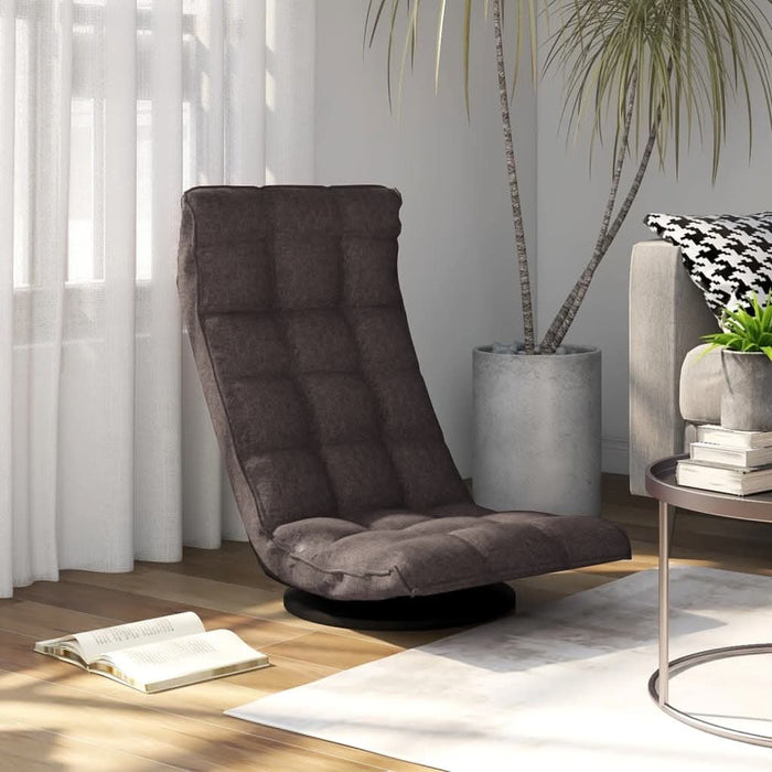Scaun de podea pivotant, gri taupe, material textil - WALTI WALTI