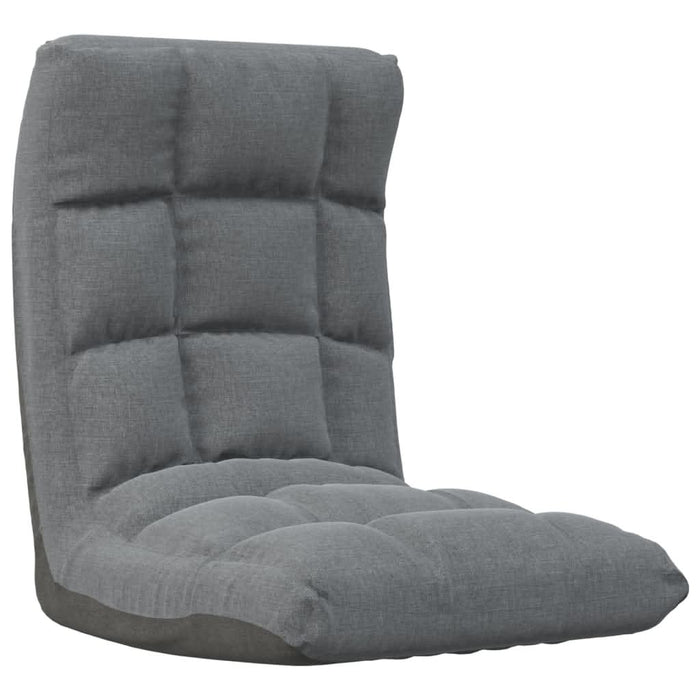 Scaun de podea pliabil, gri deschis, material textil - WALTI WALTI