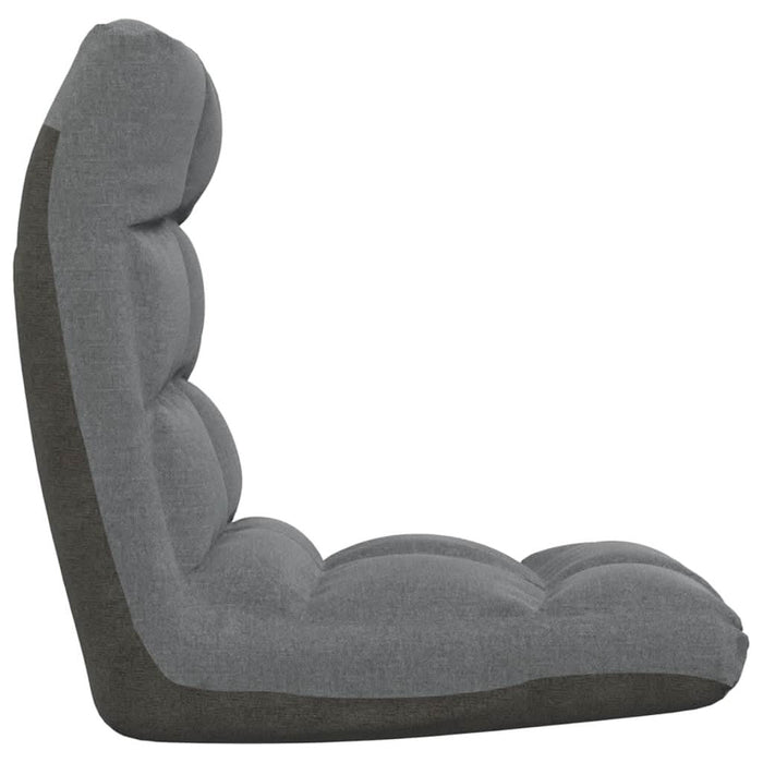 Scaun de podea pliabil, gri deschis, material textil - WALTI WALTI