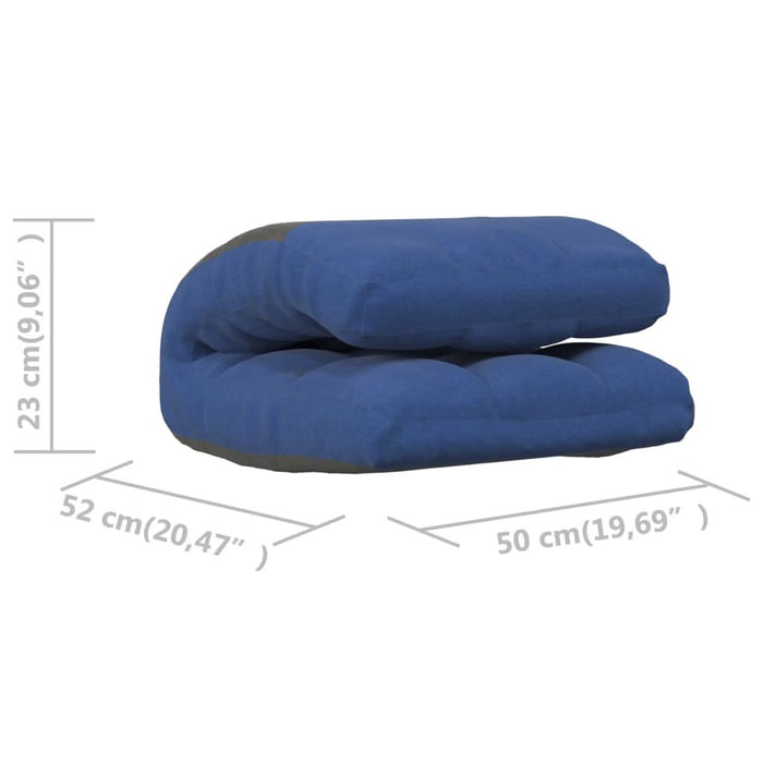 Scaun de podea pliabil, albastru, material textil - WALTI WALTI