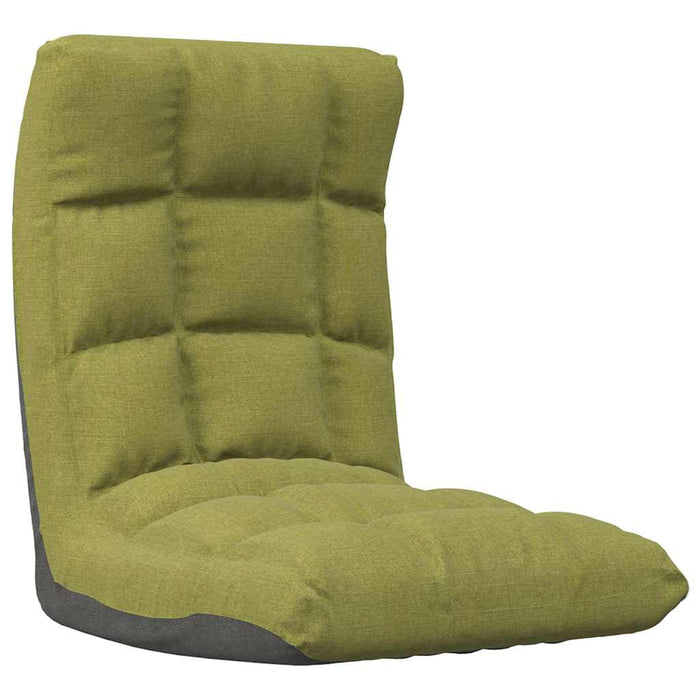 Scaun de podea pliabil, verde, material textil WALTI
