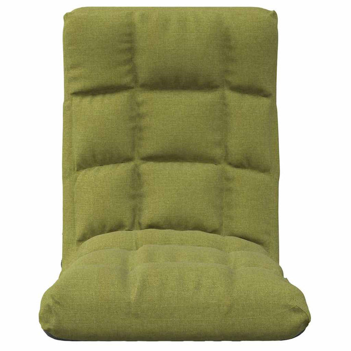 Scaun de podea pliabil, verde, material textil WALTI