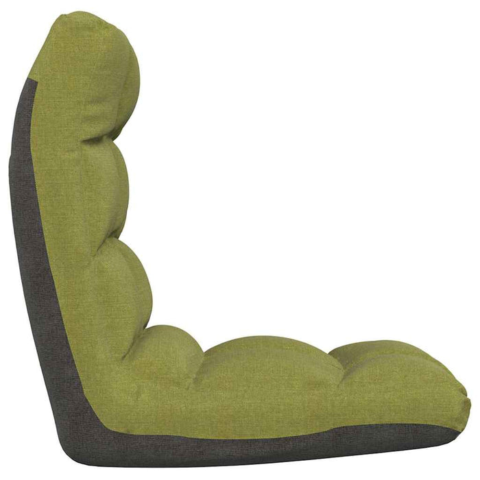 Scaun de podea pliabil, verde, material textil WALTI