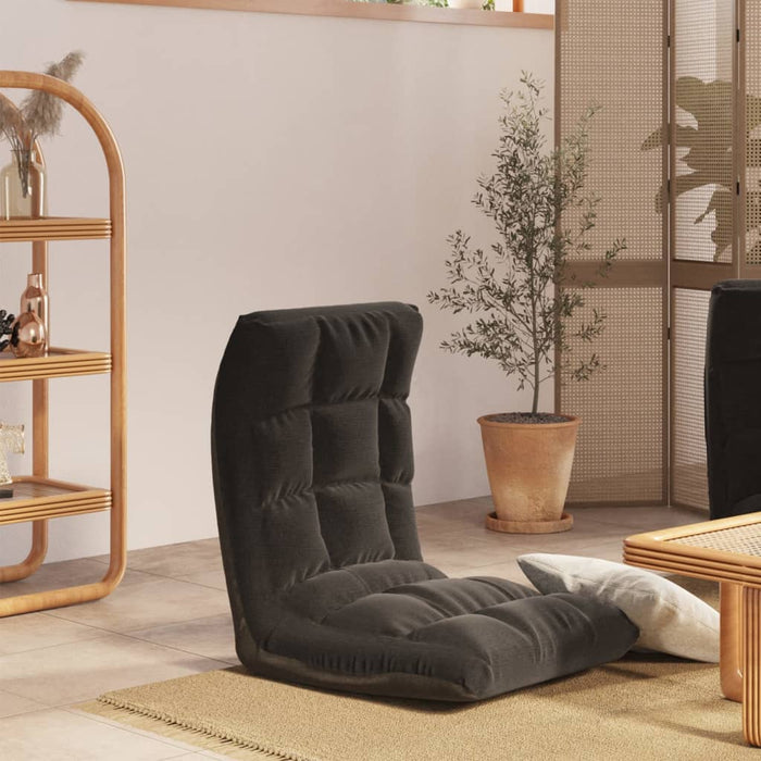 Scaun de podea pliabil, negru, material textil - WALTI WALTI