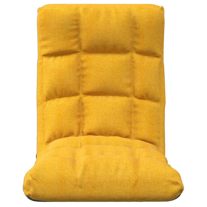 Scaun de podea pliabil, galben muștar, material textil - WALTI WALTI