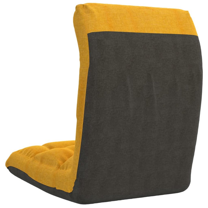 Scaun de podea pliabil, galben muștar, material textil - WALTI WALTI
