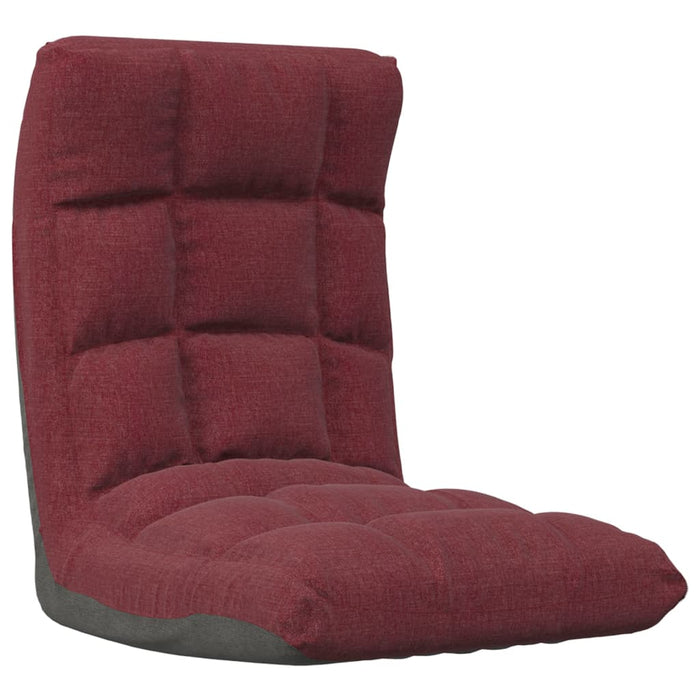 Scaun de podea pliabil, roșu vin, material textil - WALTI WALTI