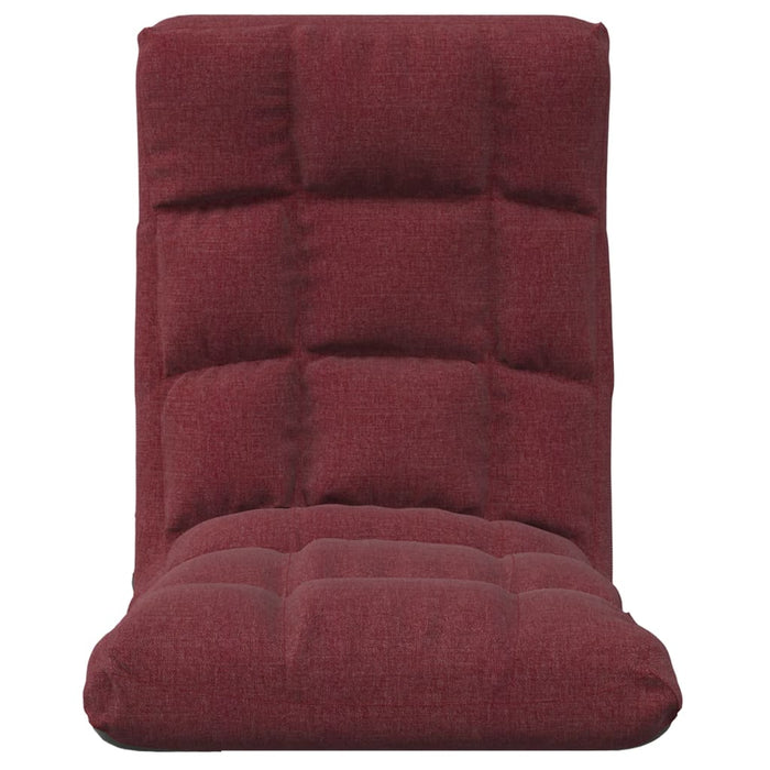 Scaun de podea pliabil, roșu vin, material textil - WALTI WALTI