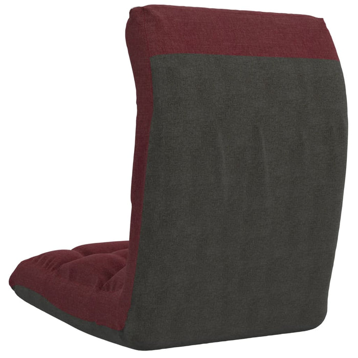 Scaun de podea pliabil, roșu vin, material textil - WALTI WALTI