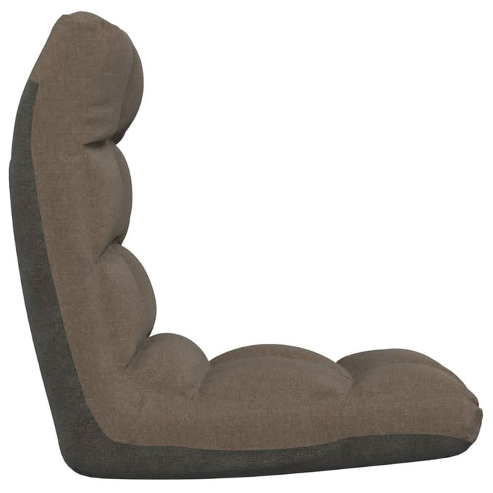 Scaun de podea pliabil, gri taupe, material textil - WALTI WALTI