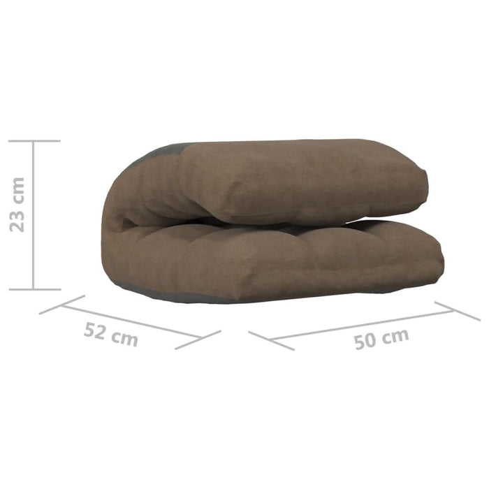Scaun de podea pliabil, gri taupe, material textil - WALTI WALTI