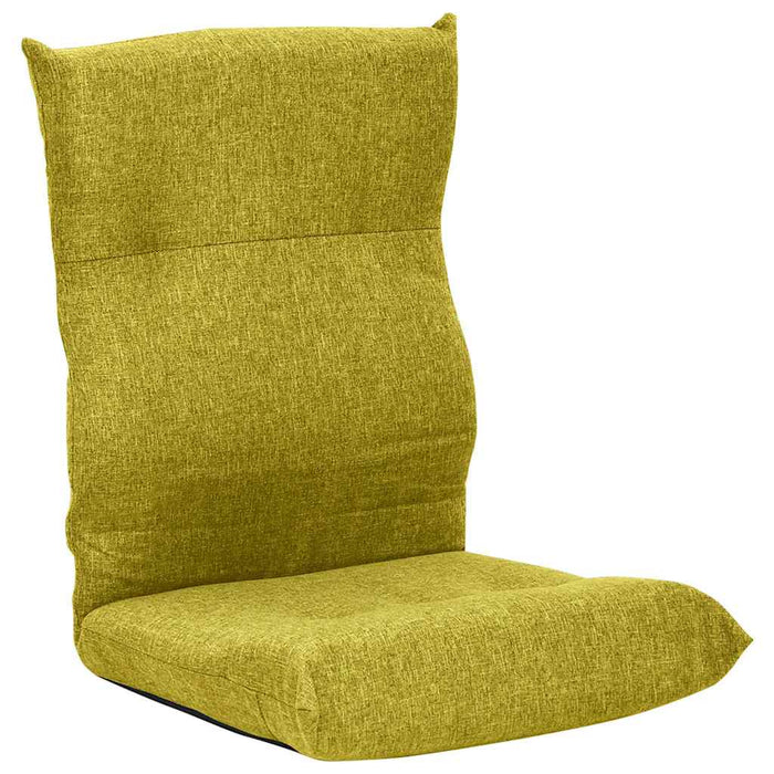 Scaun de podea pliabil, verde, material textil WALTI
