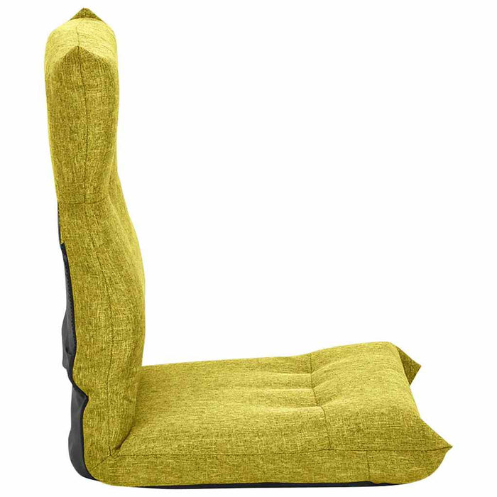 Scaun de podea pliabil, verde, material textil WALTI