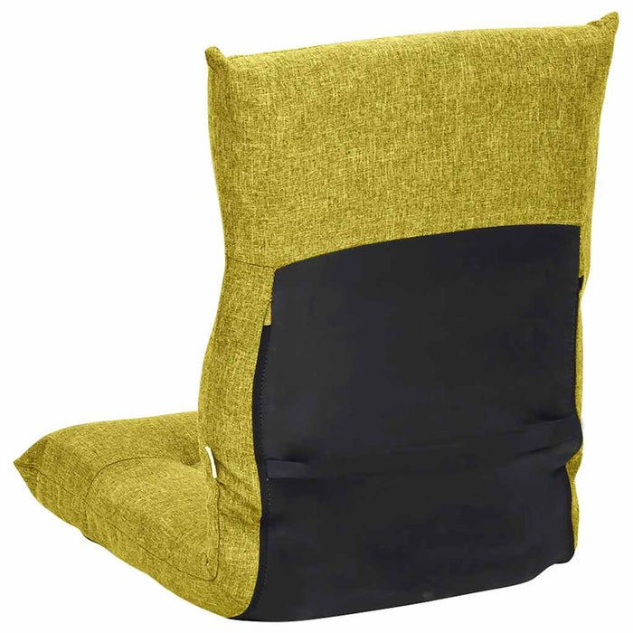 Scaun de podea pliabil, verde, material textil WALTI