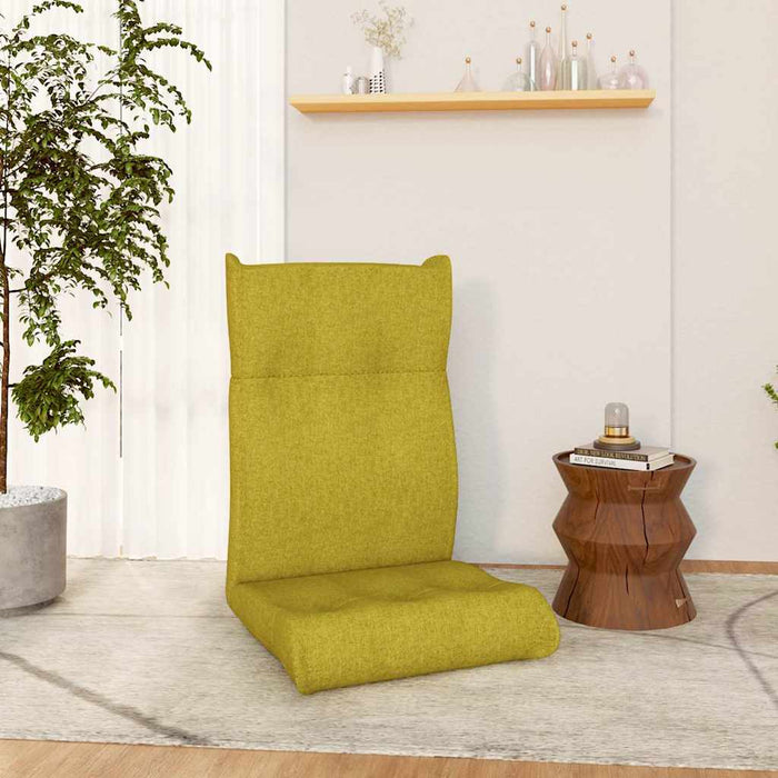 Scaun de podea pliabil, verde, material textil WALTI