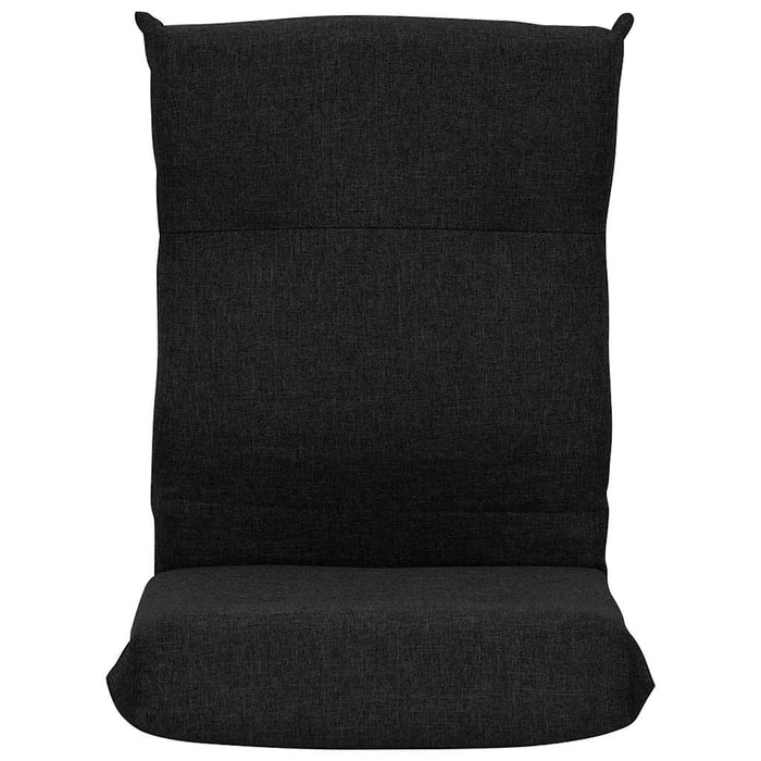 Scaun de podea pliabil, negru, material textil WALTI