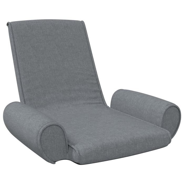 Scaun de podea pliabil, gri deschis, material textil - WALTI WALTI