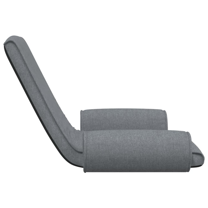 Scaun de podea pliabil, gri deschis, material textil - WALTI WALTI