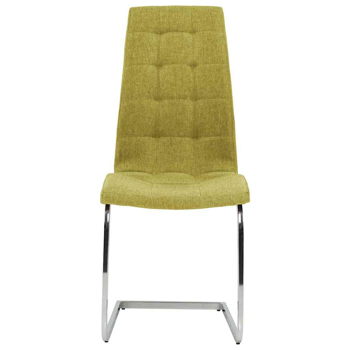 Scaune bucătărie tip consolă, 6 buc., verde, material textil WALTI
