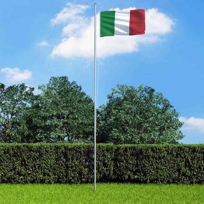 Steag Italia și stâlp din aluminiu, 4 m WALTI