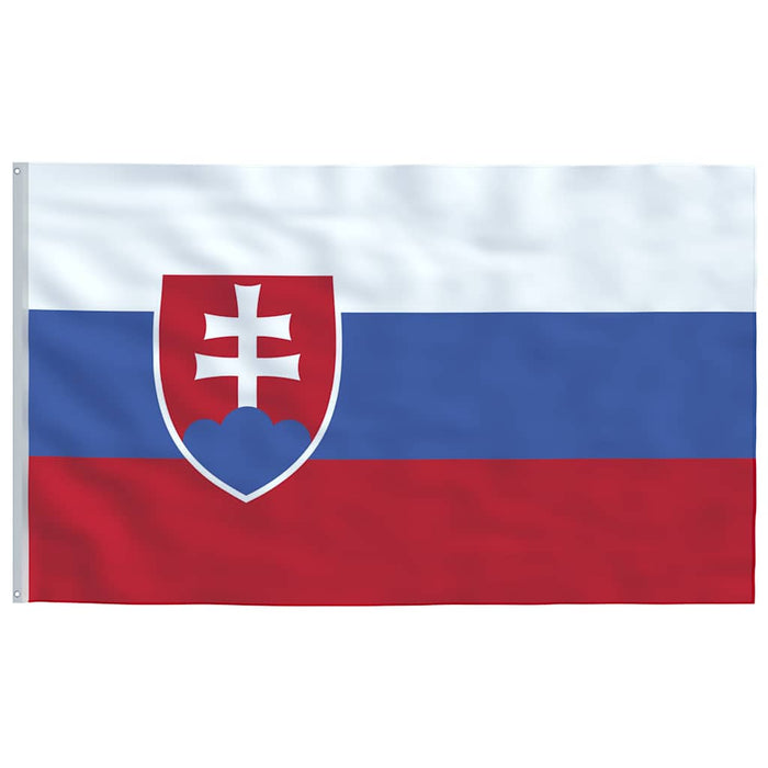 Drapel Slovacia și stâlp din aluminiu, 4 m WALTI