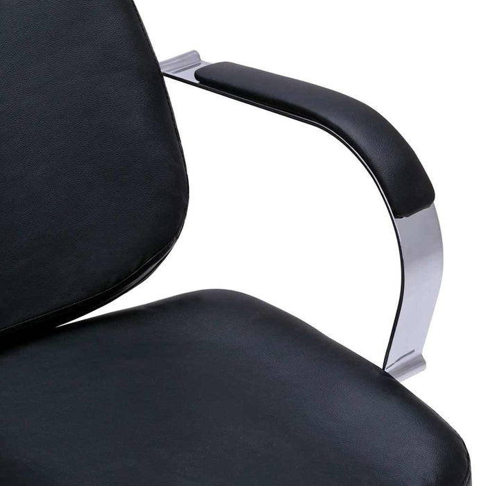 Scaun salon șamponare cu lavoar negru, 137x59x82 cm, piele eco WALTI